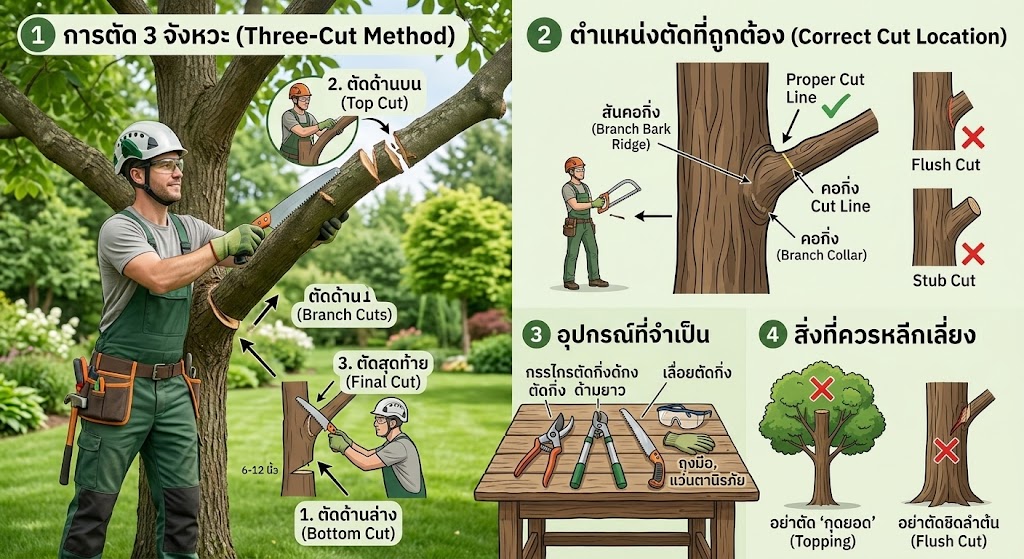 รวมวิธีตัดต้นไม้อย่างไรให้ต้นไม้สุขภาพดี